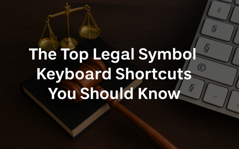 Read more about the article The Top Legal Symbol Keyboard Shortcuts You Should Know