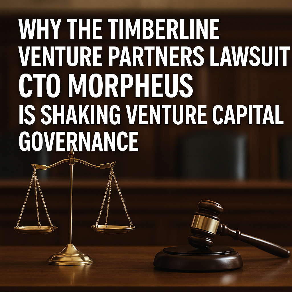 Read more about the article Why the Timberline Venture Partners Lawsuit CTO Morpheus Is Shaking Venture Capital Governance
