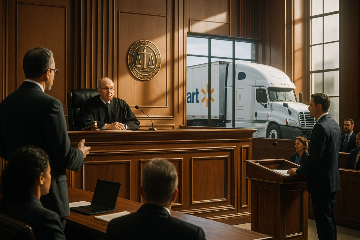 You are currently viewing Walmart Truck Driver Lawsuit: Key Facts, Legal Claims, and National Impact