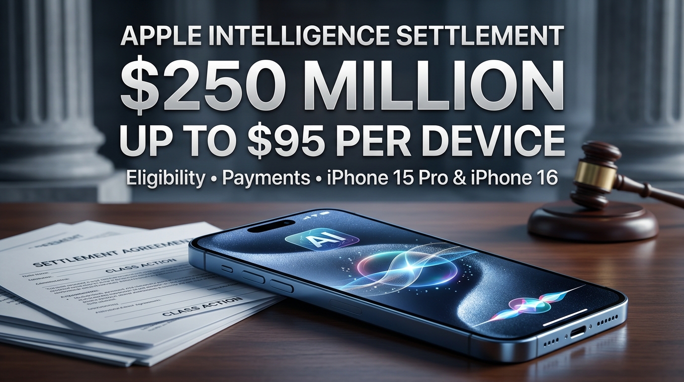You are currently viewing Apple Intelligence $250M Settlement 2026: Who Qualifies, Payment Amount, Eligible iPhones and Latest Updates
